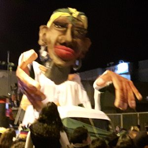 Dia de los Inocentes Parade: Afro-Ecuadorian Float with Music